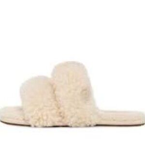 UGG Maxi Curly Scuffetta Slippers Creamy Natural